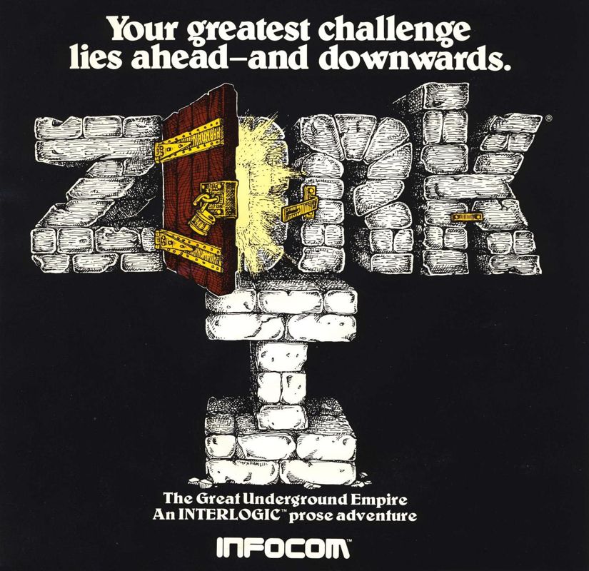 Inside Cover for Zork: The Great Underground Empire (TRS-80) (Folio packaging TRS-80 Model III)