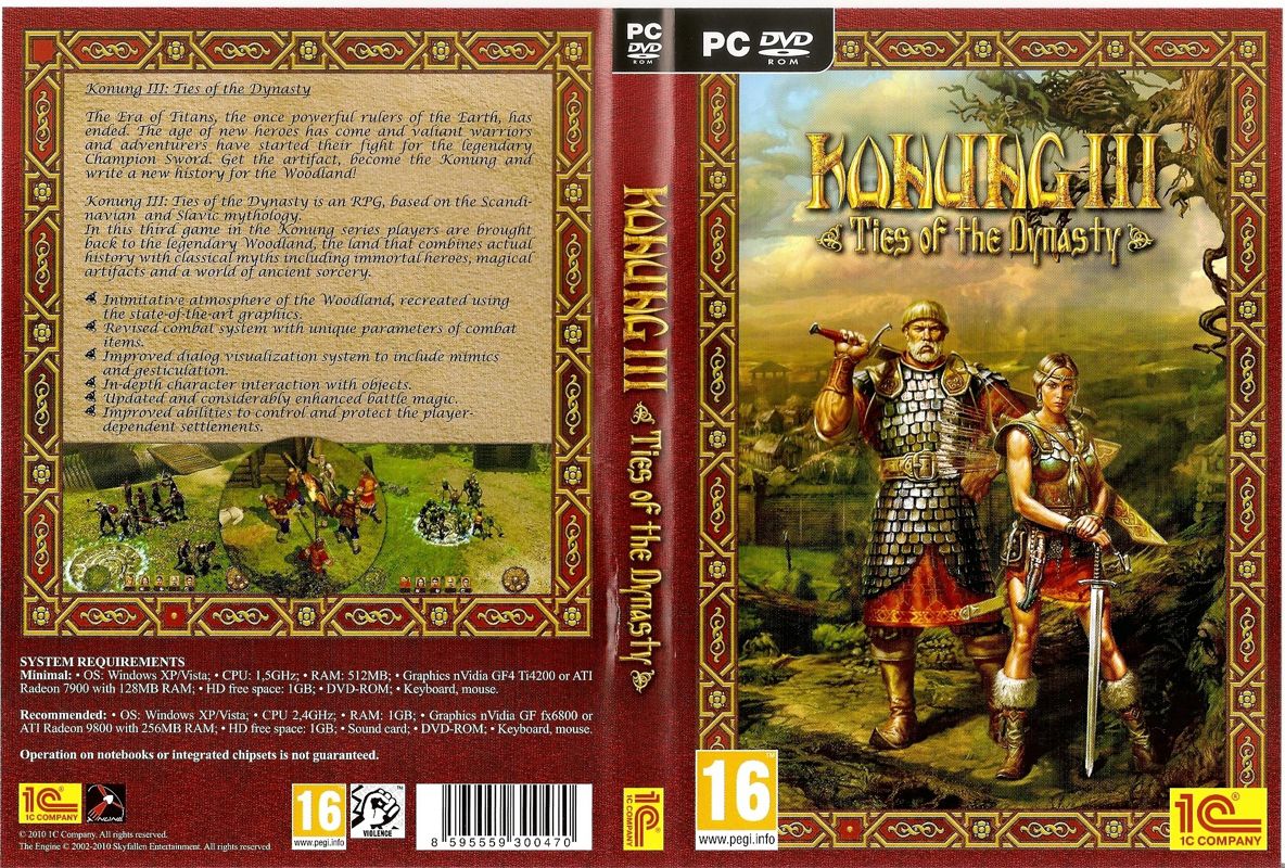 Full Cover for Konung III: Ties of the Dynasty (Windows)