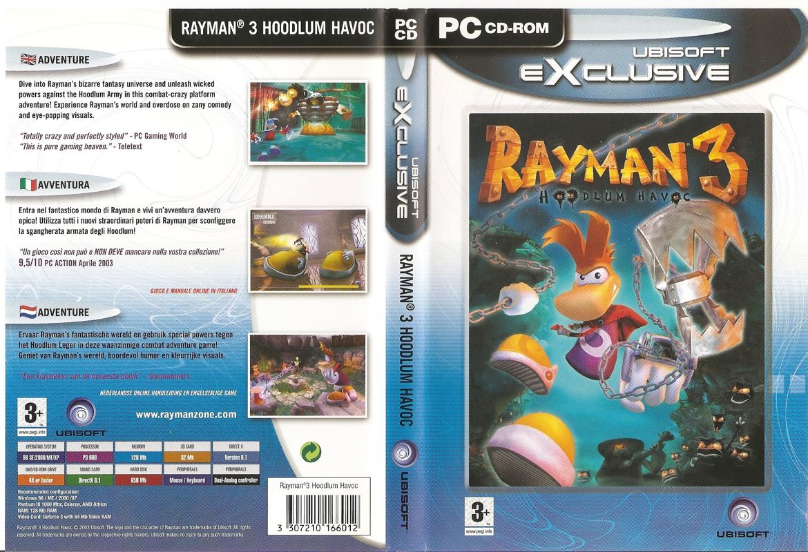 Full Cover for Rayman 3: Hoodlum Havoc (Windows) (Ubisoft eXclusive release)