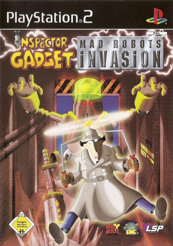 Front Cover for Inspector Gadget: Mad Robots Invasion (PlayStation 2)