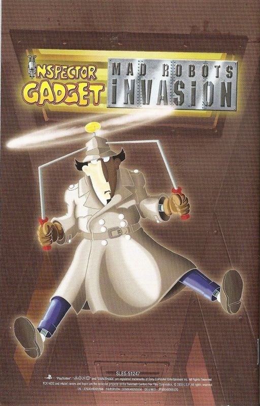 Inspector Gadget Mad Robots Invasion cover or packaging material