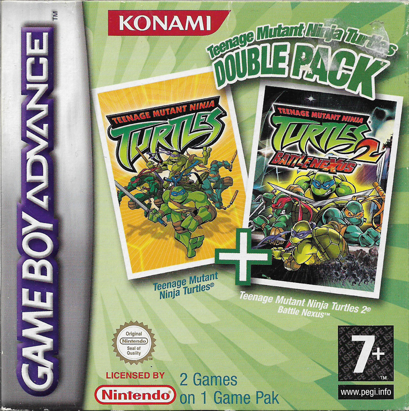 Front Cover for Teenage Mutant Ninja Turtles: Double Pack (Game Boy Advance)