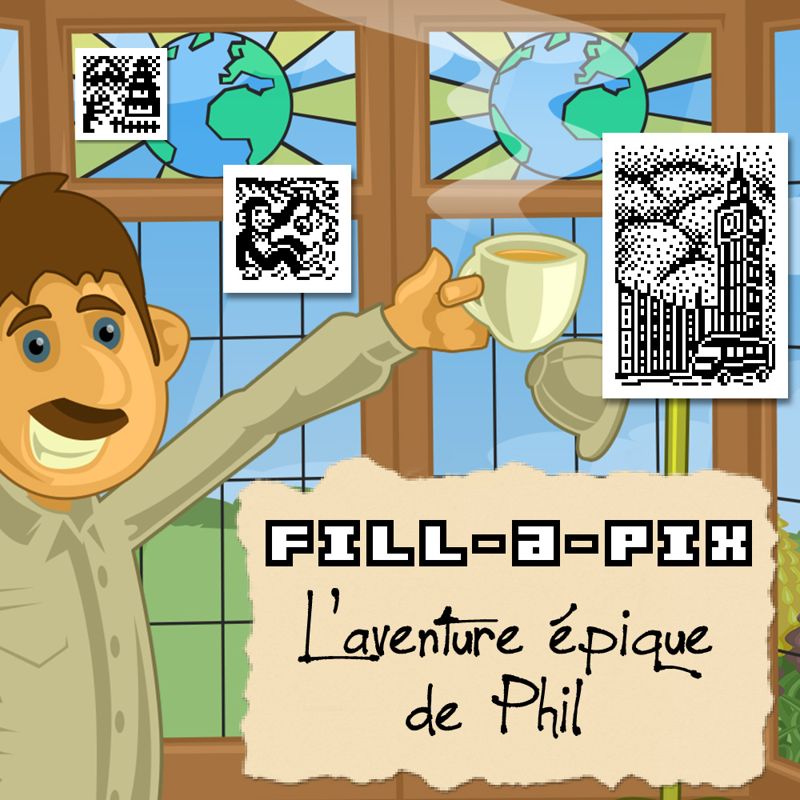 Front Cover for Phil's Epic: Fill-a-Pix Adventure (Nintendo 3DS) (download release)