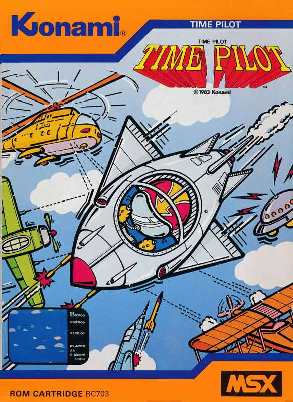 Front Cover for Time Pilot (MSX)
