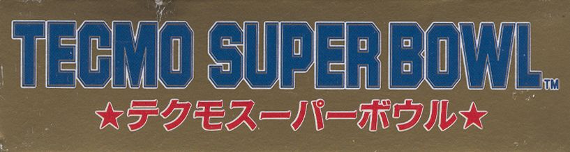 Spine/Sides for Tecmo Super Bowl (SNES): Top/Bottom