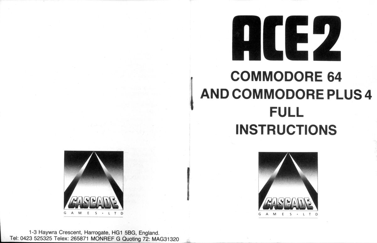 Manual for ACE 2 (Commodore 64)