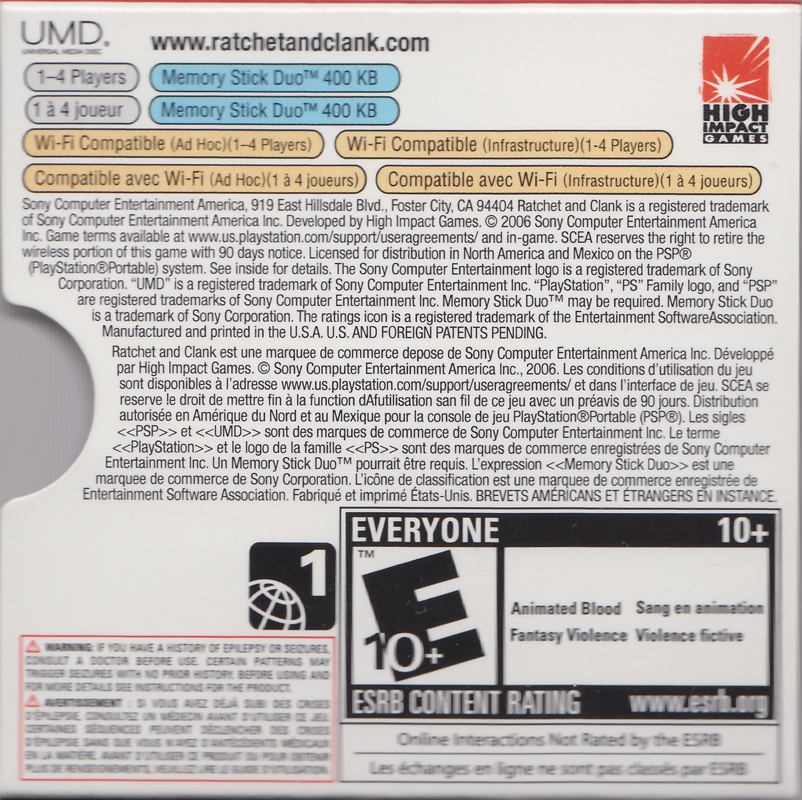 Ratchet & Clank Size Matters (PSP System bundle) cover or packaging