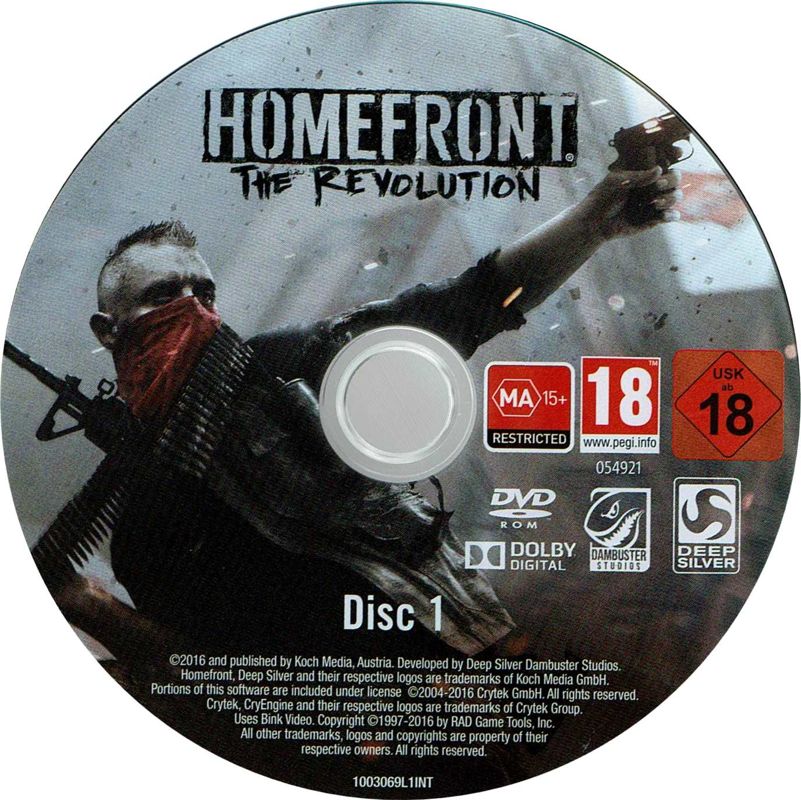 Media for Homefront: The Revolution - Revolutionary Spirit DLC Bundle (Windows): Disc 1