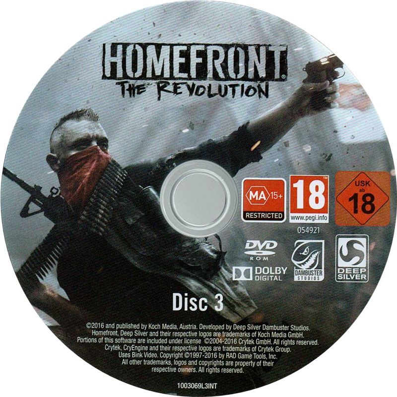 Media for Homefront: The Revolution - Revolutionary Spirit DLC Bundle (Windows): Disc 3