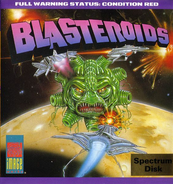 Front Cover for Blasteroids (ZX Spectrum) (+3 Disk version)