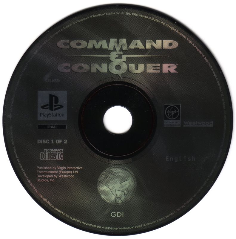 Media for Command & Conquer (PlayStation): Disc 1 - GDI