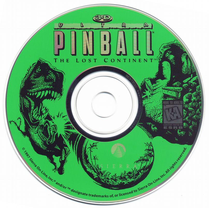 Media for 3-D Ultra Pinball: The Lost Continent (Macintosh and Windows and Windows 3.x)