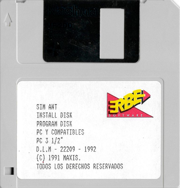 Media for SimAnt (DOS): Disk 1