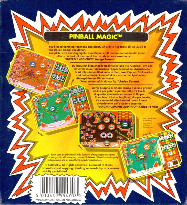 Pinball Magic Cover Or Packaging Material Mobygames