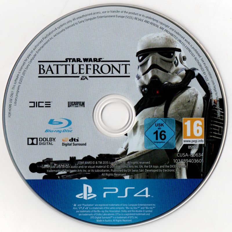 Media for Star Wars: Battlefront (PlayStation 4)