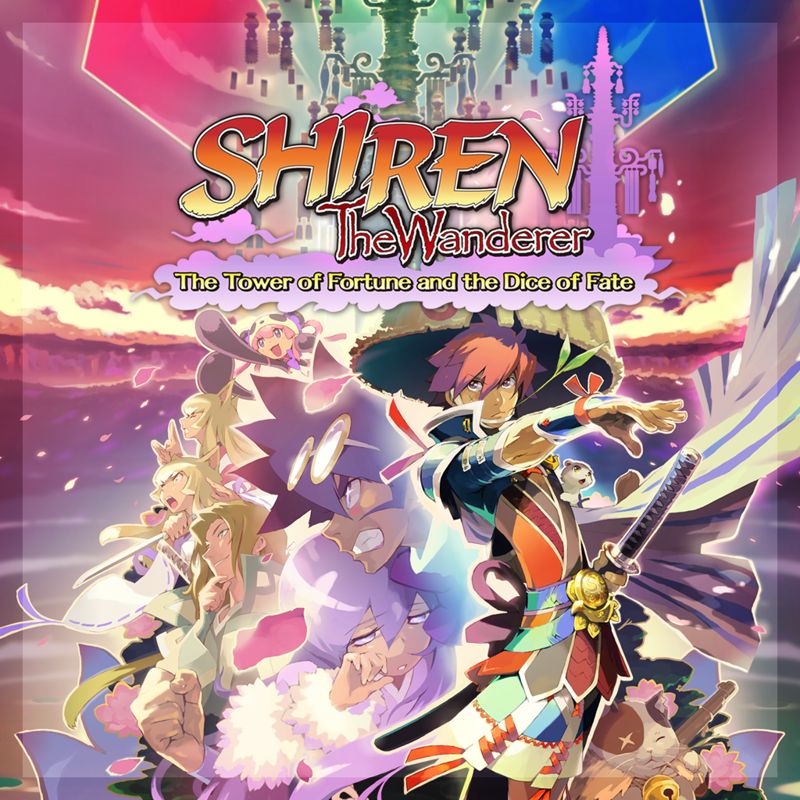 Front Cover for Shiren the Wanderer: The Tower of Fortune and the Dice of Fate (PS Vita) (download release)