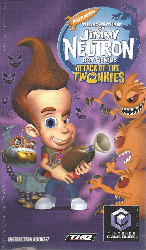 Manual for The Adventures of Jimmy Neutron: Boy Genius - Attack of the Twonkies (GameCube): Front