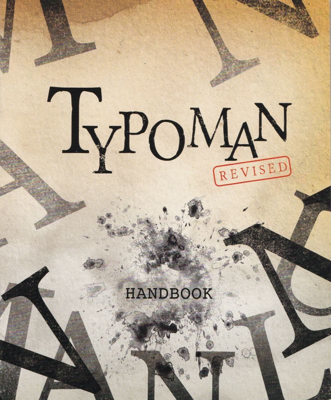 Manual for Typoman: Revised (Limited Edition) (Linux and Macintosh and Windows): Front