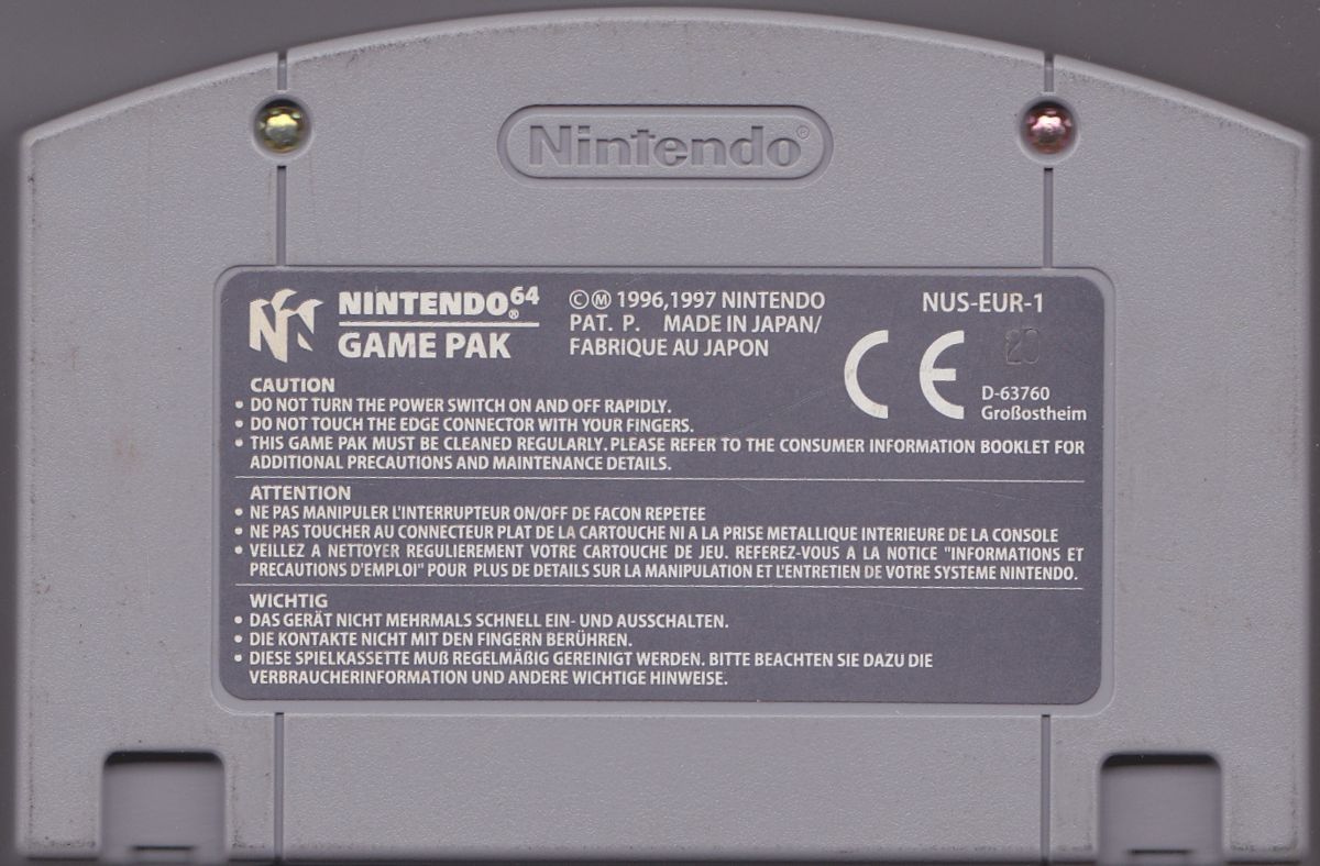 Media for Mischief Makers (Nintendo 64): Back