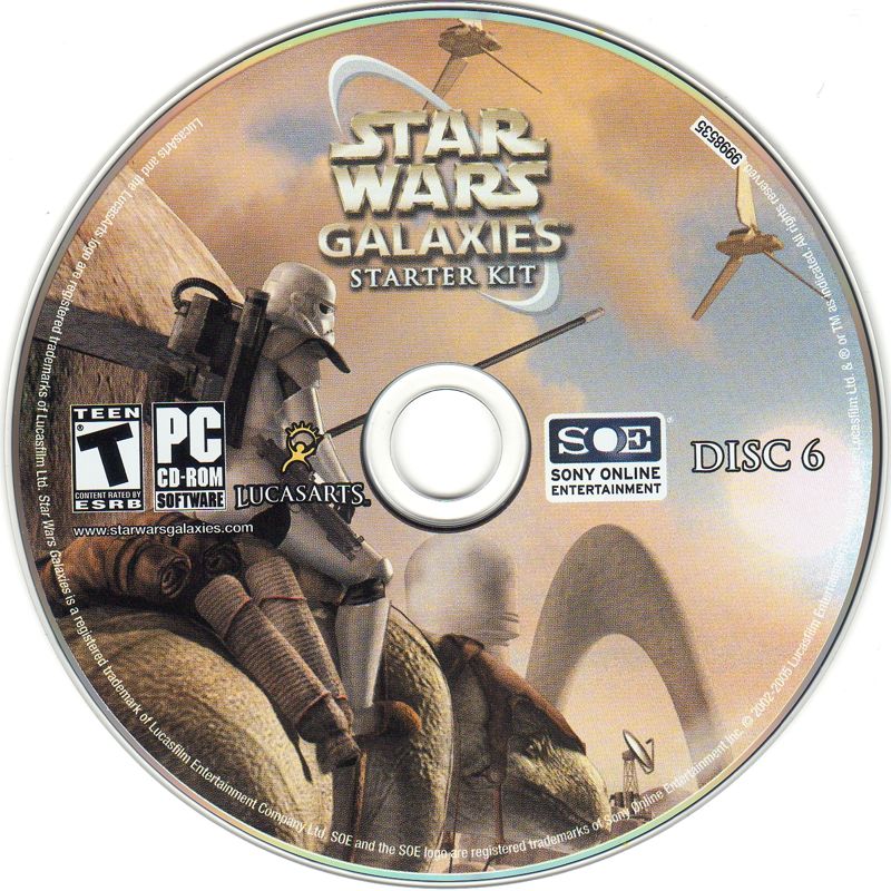Media for Star Wars: Galaxies - Starter Kit (Windows): Disc 6