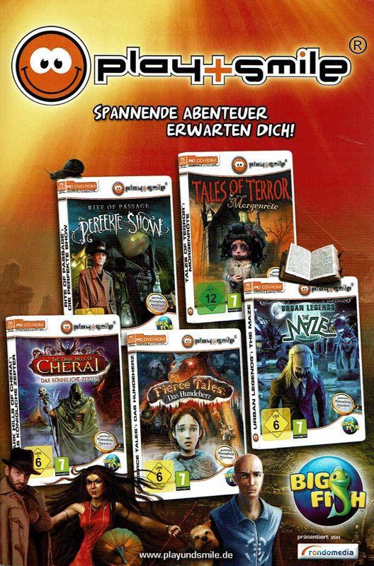 Manual for Shattered Minds: Masquerade (Windows) (play+smile release): Front