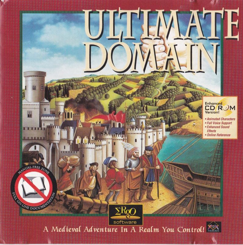 Front Cover for Ultimate Domain (DOS) (Ergo Software release)