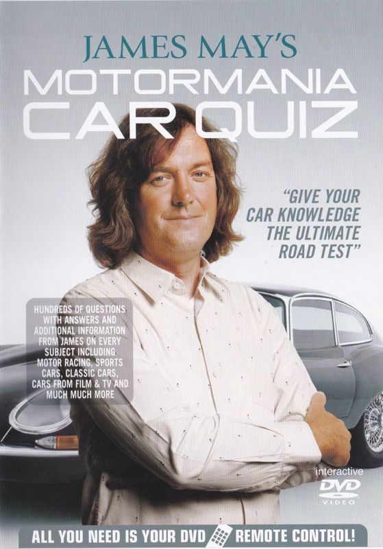 Front Cover for James May's Motormania Car Quiz (DVD Player)