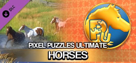 Front Cover for Pixel Puzzles Ultimate: Horses (Windows) (Steam release)