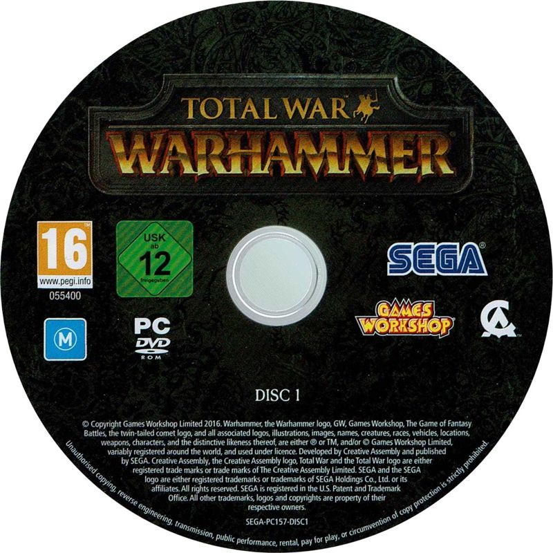 Media for Total War: Warhammer (Windows): Disc 1