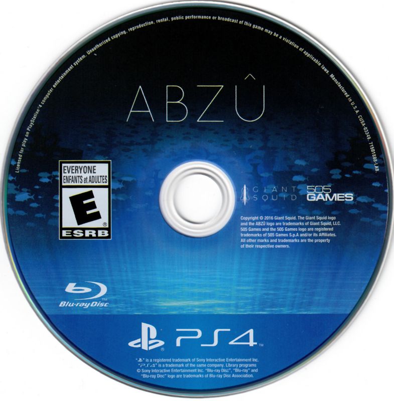 Media for Abzû (PlayStation 4)