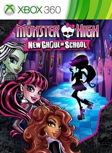 Front Cover for Monster High: New Ghoul in School (Xbox 360) (Games on Demand release)