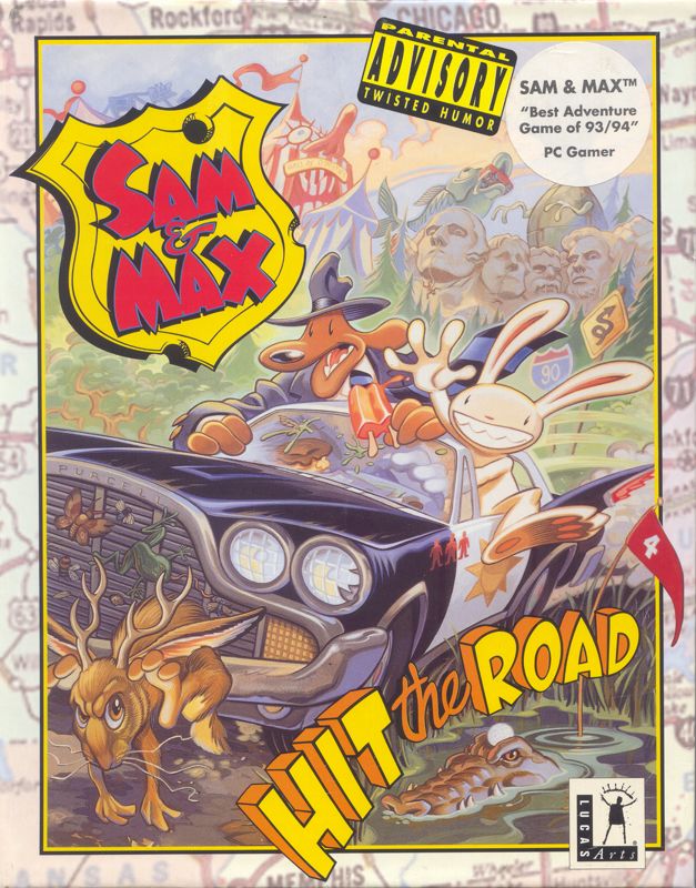 Front Cover for Sam & Max: Hit the Road (DOS) (CD-ROM Full Talkie release / Without hint book)