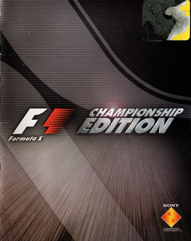 Formula 1 Championship Edition cover or packaging material MobyGames