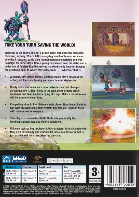 Back Cover for Future Tactics: The Uprising (Windows)