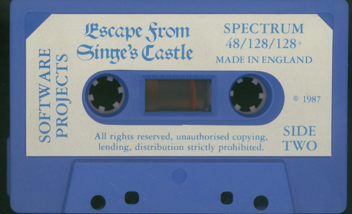 Media for Dragon's Lair Part II: Escape from Singe's Castle (ZX Spectrum)