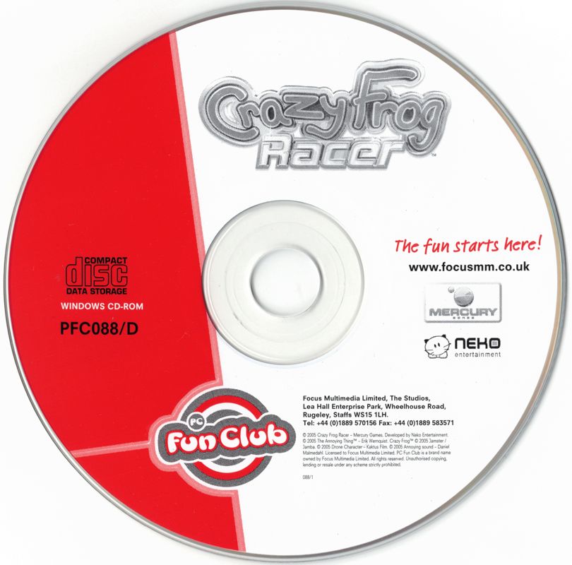 Crazy Frog Racer cover or packaging material - MobyGames