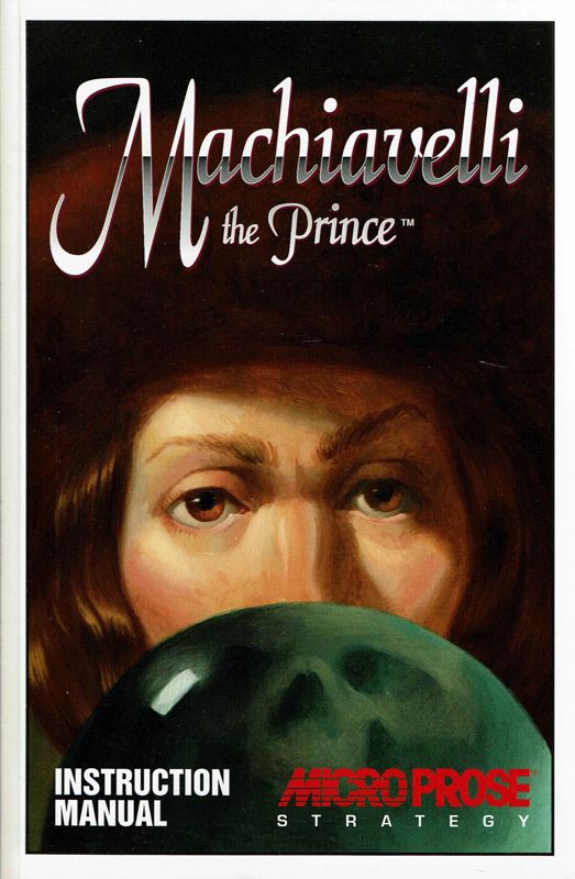 Manual for Machiavelli the Prince (DOS) (Classic Series release): Front