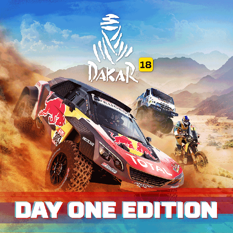 Front Cover for Dakar 18 (Day One Edition) (PlayStation 4) (download release)