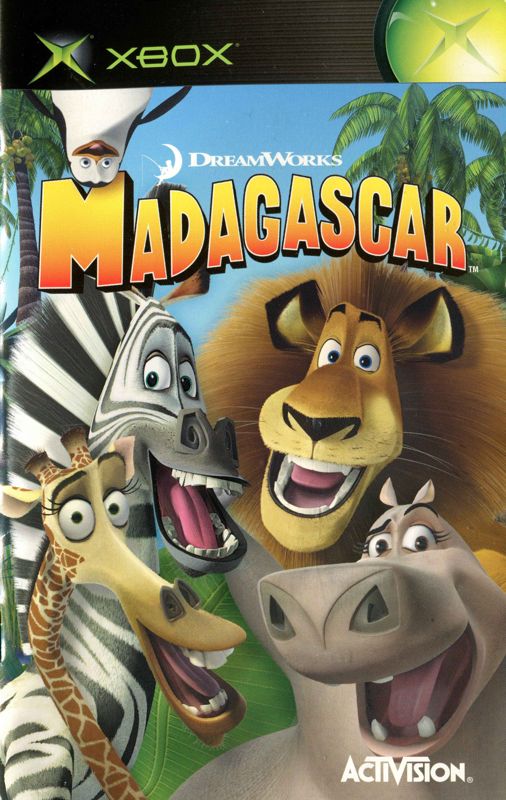 Manual for Madagascar (Xbox): Front