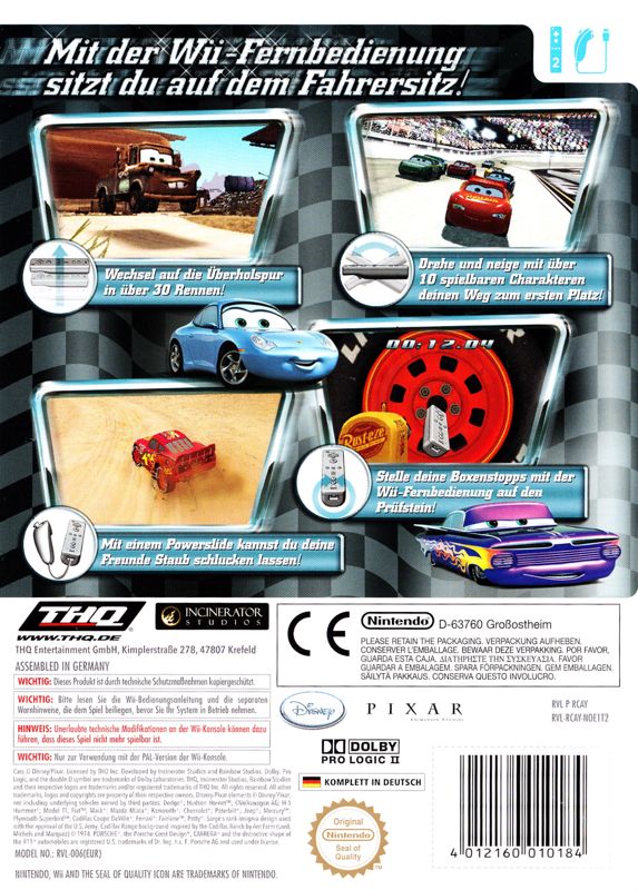 CARS RACE-O-RAMA: CARROS RACE-O-RAMA [PS2/PS3/XBOX 360/Wii