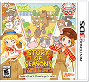 Front Cover for Story of Seasons: Trio of Towns (Nintendo 3DS) (download release): 1st version