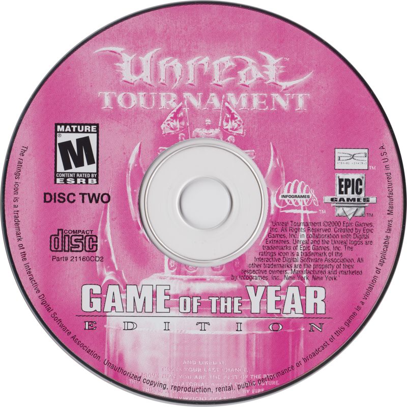 Media for Unreal Tournament: Game of the Year Edition (Windows): Disc 2