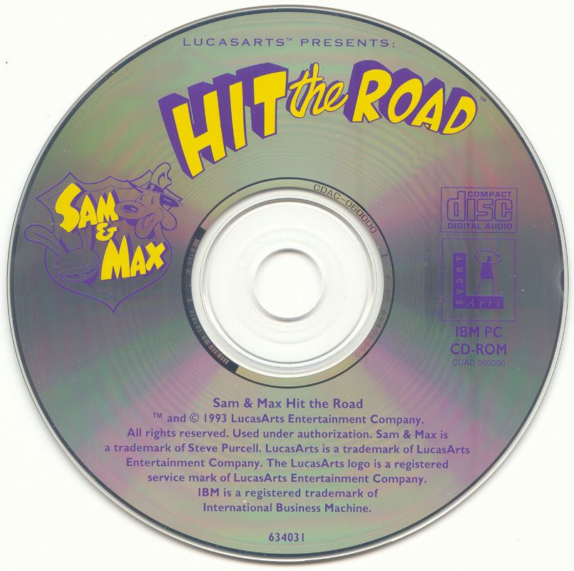 Media for Sam & Max: Hit the Road (DOS) (CD-ROM Full Talkie release / Without hint book)