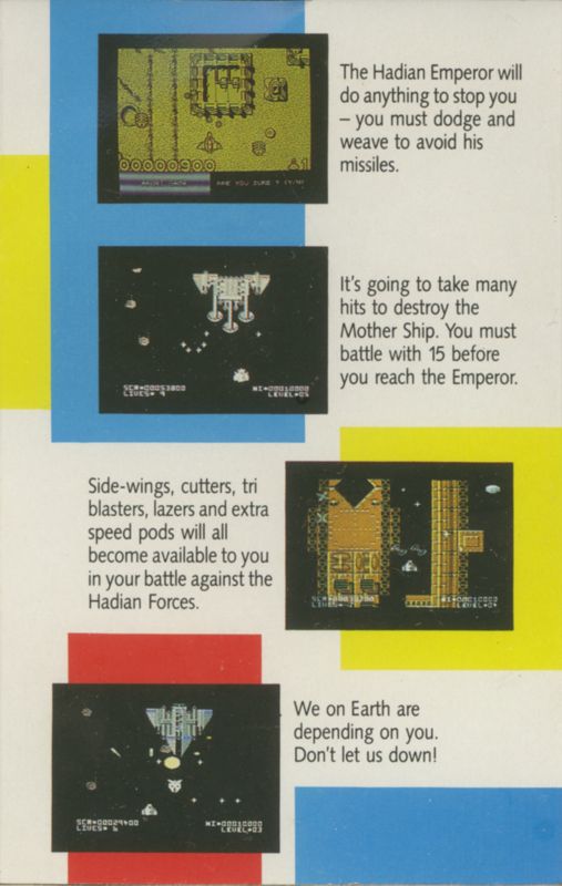 Inside Cover for Hades Nebula (ZX Spectrum) (Gamebusters release)