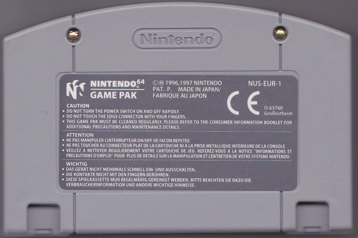 Media for The Legend of Zelda: Ocarina of Time (Nintendo 64): Back