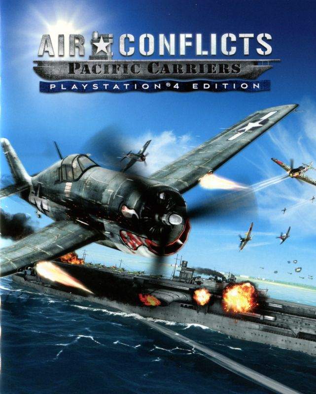 Manual for Air Conflicts: Pacific Carriers - PlayStation 4 Edition (PlayStation 4): Front