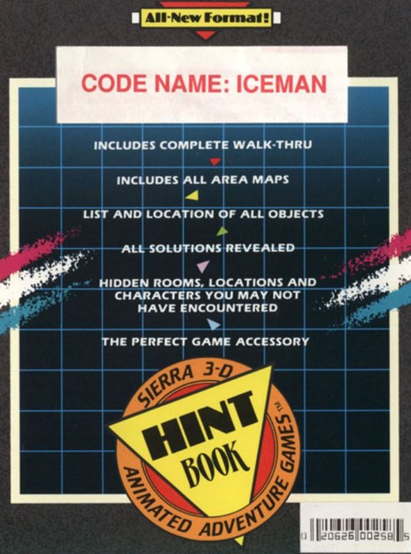 Extras for Code-Name: Iceman (Windows) (GOG release): Hint Book - Front