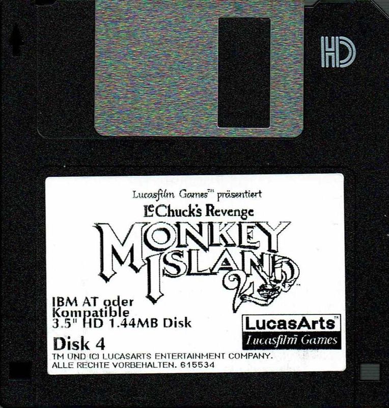 Media for Monkey Island 2: LeChuck's Revenge (DOS) (Top Shots 3,5'' Disk release): Disk 4