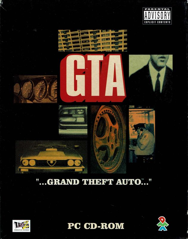 Front Cover for Grand Theft Auto (DOS and Windows) (Take 2 release (alternative disc))