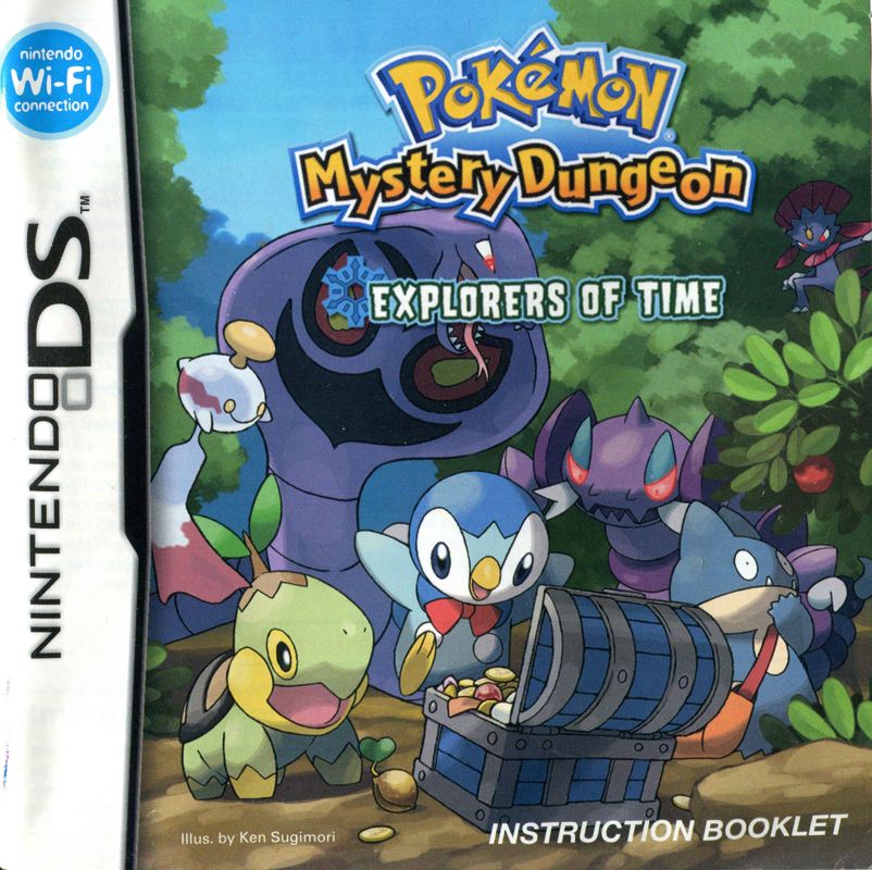 Manual for Pokémon Mystery Dungeon: Explorers of Time (Nintendo DS): Front